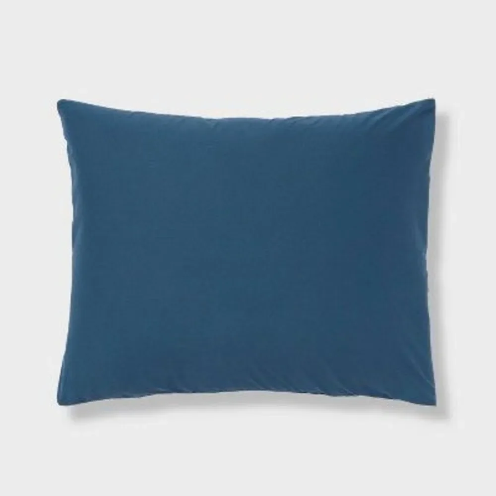 Threshold - Full/Queen Washed Cotton Sateen Duvet Cover and Sh Indigo